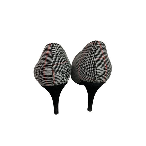 Size 6 Aerosoles Womens Plaid Black Heels Deal Breaker 3 Inch - Picture 5 of 12